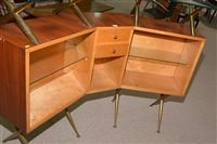 Lot 762 - A cocktail bar; a rosewood sideboard; and a stained glass superstructure.
