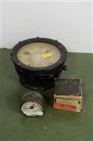 Lot 702 - German compass and clock