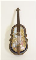 Lot 649 - Cello pattern patch box