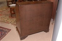 Lot 948 - A George I burr walnut and banded bureau.