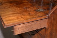 Lot 948 - A George I burr walnut and banded bureau.