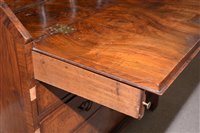 Lot 948 - A George I burr walnut and banded bureau.