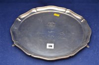 Lot 170 - Silver waiter