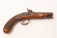Lot 499 - Pair of pistols - Burmand, Newcastle.