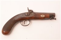 Lot 499 - Pair of pistols - Burmand, Newcastle.