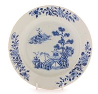 Lot 8 - Chinese blue and white Nanking cargo plate...