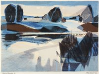 Lot 1172 - Henry Holzer - colour lithograph.