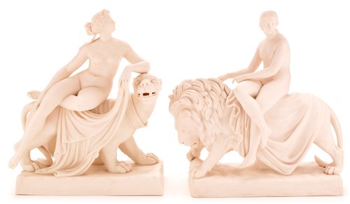 Lot 110 - A Pair of Minton Parian figures