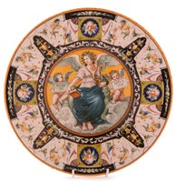 Lot 182 - Maiolica plate.