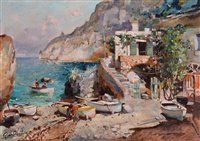 Lot 1264 - Felice Giordano - oil.