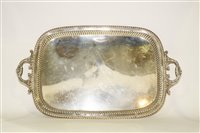 Lot 601 - Silver tea tray