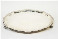 Lot 560 - Silver salver