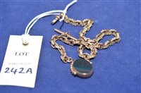 Lot 242A - A Victorian yellow metal watch chain
