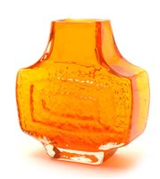 Lot 1031 - Geoffrey Baxter for Whitefriars, glass TV vase