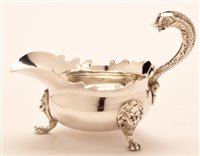 Lot 596 - Isaac Cookson sauce boat