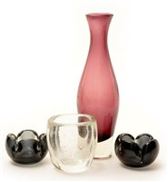 Lot 1030 - Aimo Okkolin Riihimaem Lasi Oy, Jaako Niemi bowls