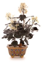 Lot 43 - 19th Century Chinese hardstone tree