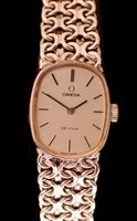 Lot 669 - A lady's Omega 18k white gold bracelet watch.
