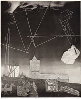 Lot 1161 - Christopher Castle - an etching.