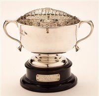 Lot 563 - Silver Rose Bowl