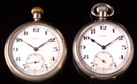Lot 660 - A Rolex pocket watch; and a military issue pocket watch.