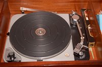 Lot 37 - Mahogony cased music centre