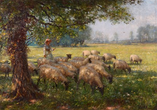 Lot 414 - A summer meadow.