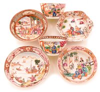 Lot 45 - 18th Chinese teapot and two tea bowls