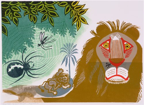 Lot 214 - "Aesop's Fables: The Gnat & The Lion".