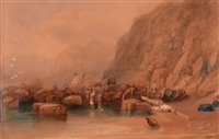 Lot 105 - Attributed to John Wilson Carmichael watercolour