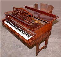 Lot 945 - C. Bechstein: a mahogany Model 'B' Boudoir grand piano