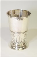 Lot 571 - Arts and Crafts silver tumbler