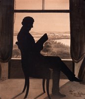 Lot 219 - A set of four silhouette portraits.