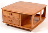 Lot 1075 - Ercol  light elm Pandora coffee table