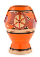 Lot 168 - Clarice Cliff melon pattern vase