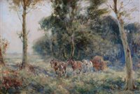 Lot 273 - A horse drawn timber wagon.