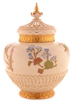 Lot 143 - Royal Worcester pot pourri vase