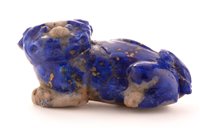 Lot 48 - 19th Century Chinese carved lapis lazuli figure