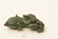 Lot 57 - A 19th Century Chinese amber glass snuff bottle