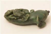 Lot 57 - A 19th Century Chinese amber glass snuff bottle