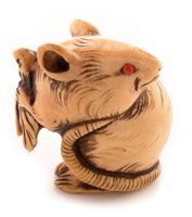 Lot 94 - Japanese carved ivory netsuke