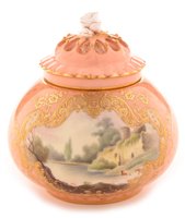Lot 141 - A Royal Worcester pot pourri vase and covers