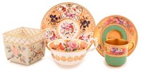 Lot 157 - Royal Worcester floral coffee cup, vase and teacup and saucer