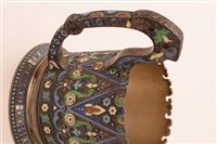 Lot 626 - Russian enamelled silver tea cup holder