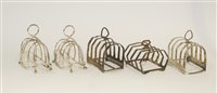 Lot 613 - Silver toast racks