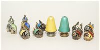 Lot 633 - Norwegian enamel salts