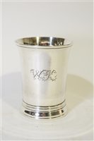 Lot 585 - George III silver beaker