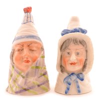 Lot 159 - Two unusual Royal Worcester candle snuffers