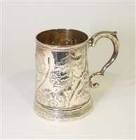 Lot 594 - Newcastle silver tankard