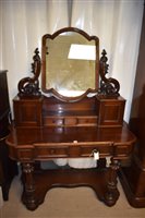 Lot 783 - victorian mahogany dressing table